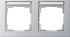 System 55 E2 2-fach Rahmen aluminium 109225