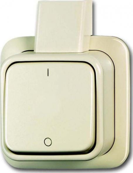Ausschalter 2-pol. 2601/2 AP cremeweiß