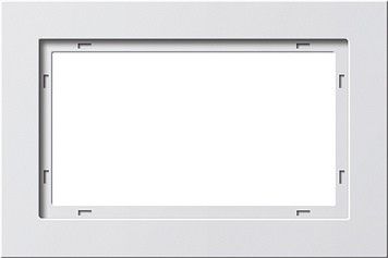 System 55 E2 1,5-fach Rahmen reinweiß seidenmatt 100122