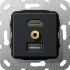 UP Tragring HDMI und USB A 568110 schwarz matt