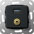UP Tragring USB A Klinke 568710 schwarz matt