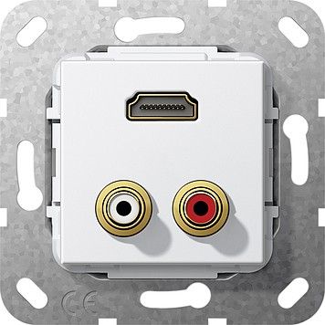 UP Tragring HDMI C Audio 567403 reinweiß glänzend