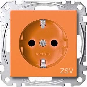 SCHUKO Steckdose orange MEG2300-0302