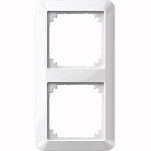 Rahmen 1-M 2-fach polarweiß glänzend