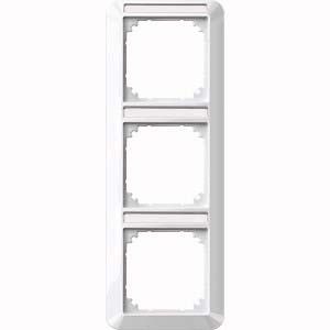 Rahmen 1-M 3-fach polarweiß glänzend m. BF sk