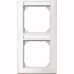Rahmen M-Smart 2-fach polarweiß glänzend m. BF sk