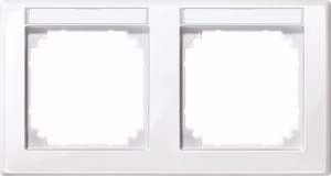 Rahmen M-Smart 2-fach aktivweiß glänzend m. BF wg