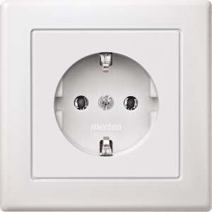 SCHUKO Steckdose polarweiß MEG2301-1519