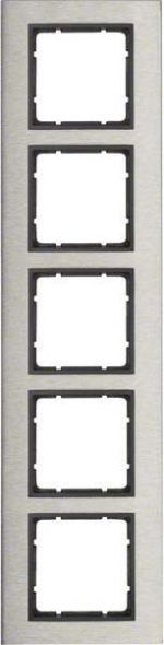 Rahmen 5-fach 10253606 edelstahl anthrazit matt