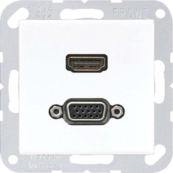 Multimediadose HDMI/VGA MA A 1173 WW alpinweiß