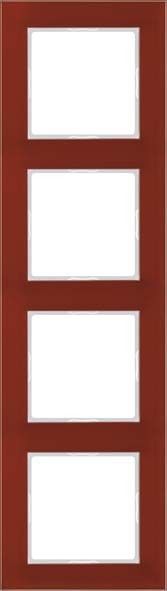 Glasrahmen 4-fach AC 584 GL RT rot