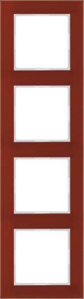 Glasrahmen 4-fach AC 584 GL RT rot