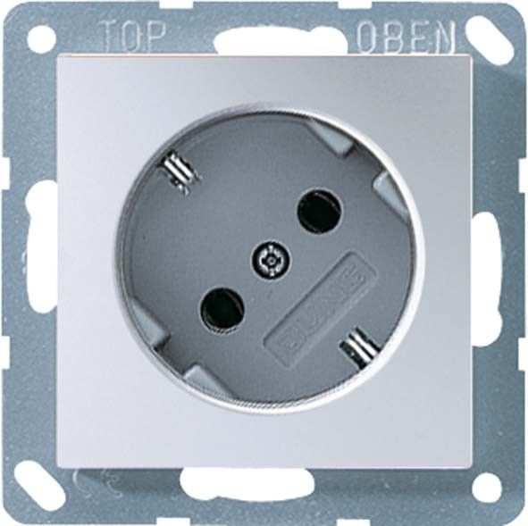 SCHUKO-Steckdose alu A 520-45 KI AL