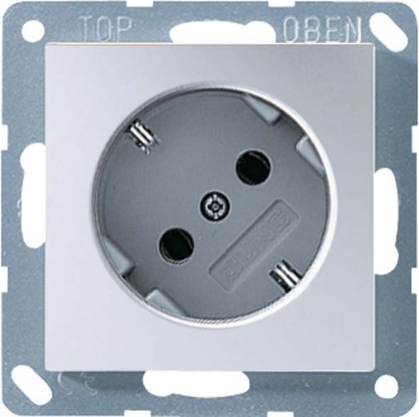 SCHUKO-Steckdose alu A 520-45 KI AL