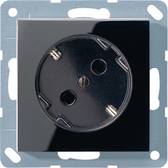 SCHUKO-Steckdose sw A 520-45 KI SW