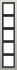 Rahmen 5-fach eds lack ESD 2985-L