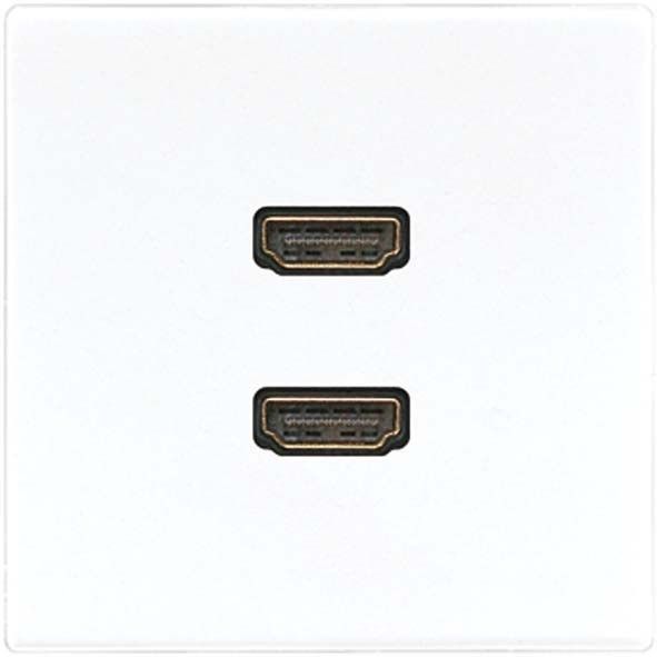 Multimediadose 2-fach HDMI MA LS 1133 WW alpinweiß