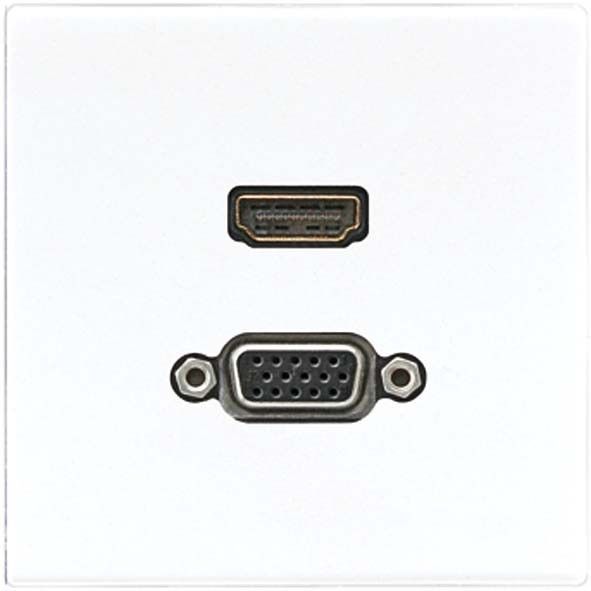Multimediadose HDMI/VGA MA LS 1173 WW alpinweiß