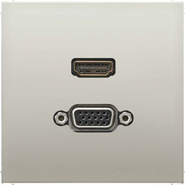 Multimediadose HDMI/VGA MA ES 1173 edelstahl