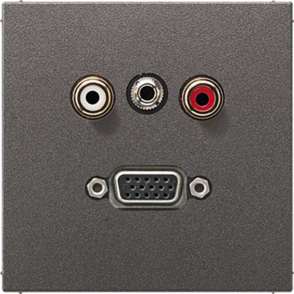 Multimediadose Cinch/Klinke/VGA MA AL 1072 AN anthrazit