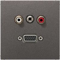 Multimediadose Cinch/Klinke/VGA MA AL 1072 AN anthrazit