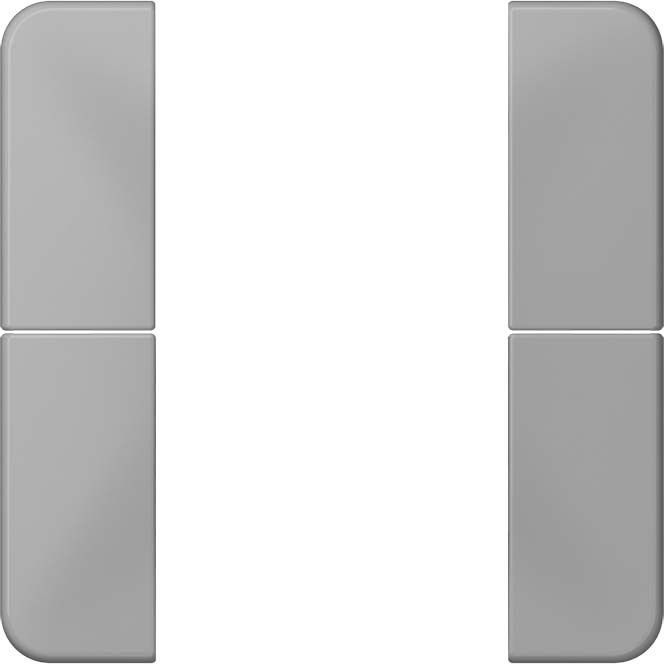 Tastensatz 2-fach CD 502 TSA GR grau