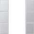 Tastensatz 3-fach AL 2503 TSA aluminium