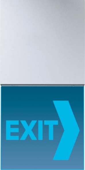 LED-Exit AL 2539 N71 RGB aluminium