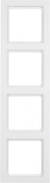 Rahmen 4-fach 10146099 polarweiß samt