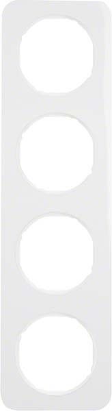 Rahmen 4-fach 10142189 polarweiß glänzend