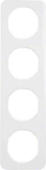 Rahmen 4-fach 10142189 polarweiß glänzend