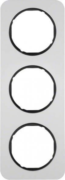 Rahmen 3-fach 10132184 alu eloxiert/schwarz glänzend