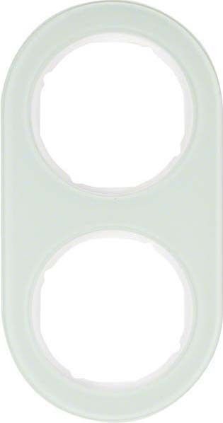 Rahmen 2-fach 10122009 Glas polarweiß