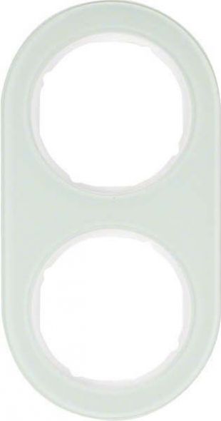 Rahmen 2-fach 10122009 Glas polarweiß