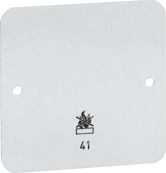 Bodenplatte 1-fach ws D 41