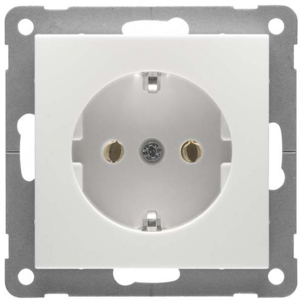 Steckdose SCHUKO, reinweiß D 11.6511.02