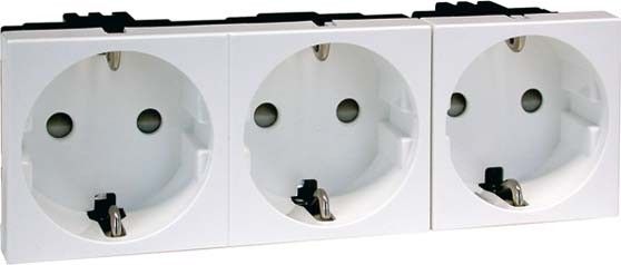 SCHUKO-EB-Steckd.3-fachant D 6213.21 EMS SI