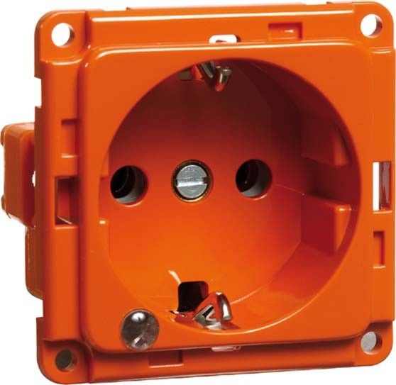 SCHUKO-Steckdose orange D 6511.33ME LED/4SI