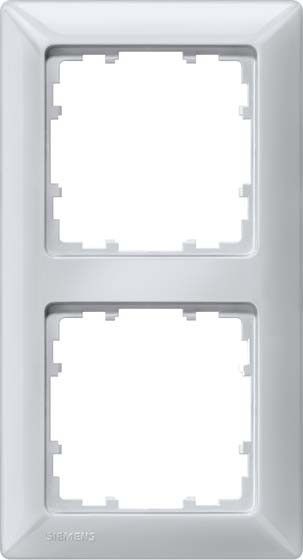 Rahmen 2-fach 5TG2552-3 aluminium-metallic