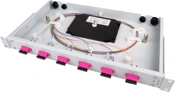 Spleißbox bestückt TNSB-Be-6SCD-50-OM4