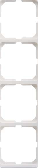 Rahmen 4-fach reinweiss 204404