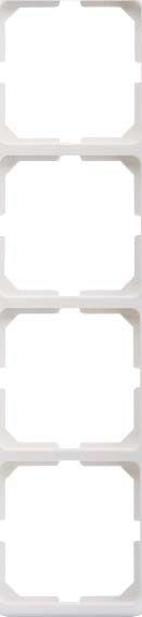 Rahmen 4-fach reinweiss 204404