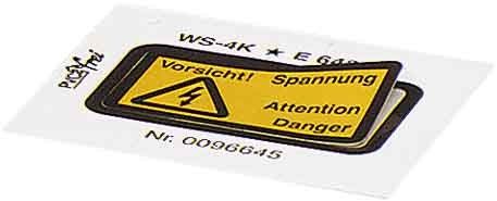 Warnschild WS-2K