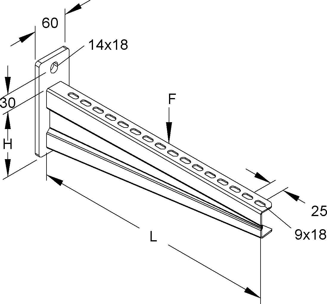 Wandausleger KTAS 400