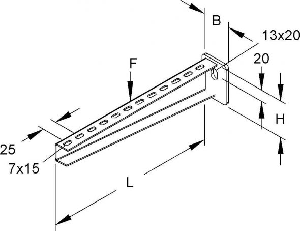 Wandausleger KTA 300 E3