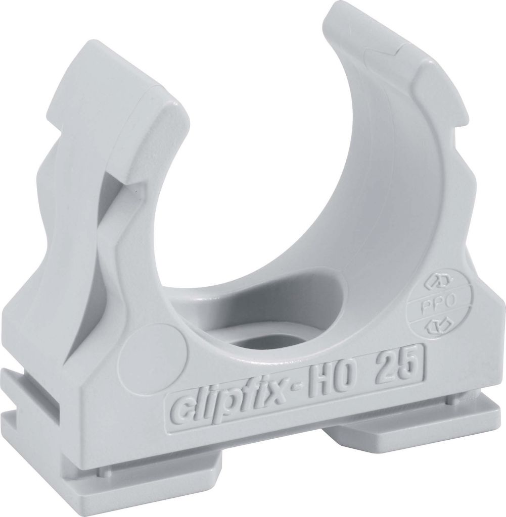 Kunststoffklemmschelle clipfix-HO 63mm grau halogenfrei
