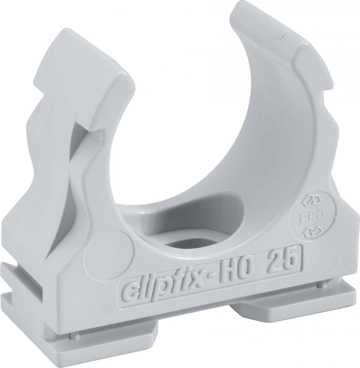 Kunststoffklemmschelle clipfix-HO 16mm grau halogenfrei