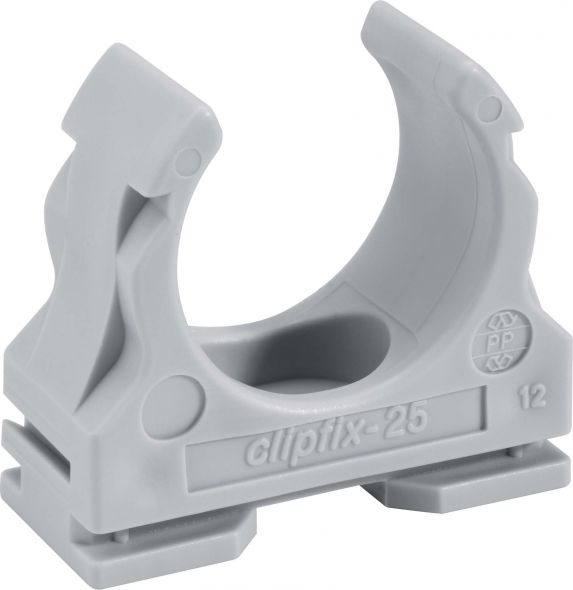Kunststoffklemmschelle clipfix 63mm grau