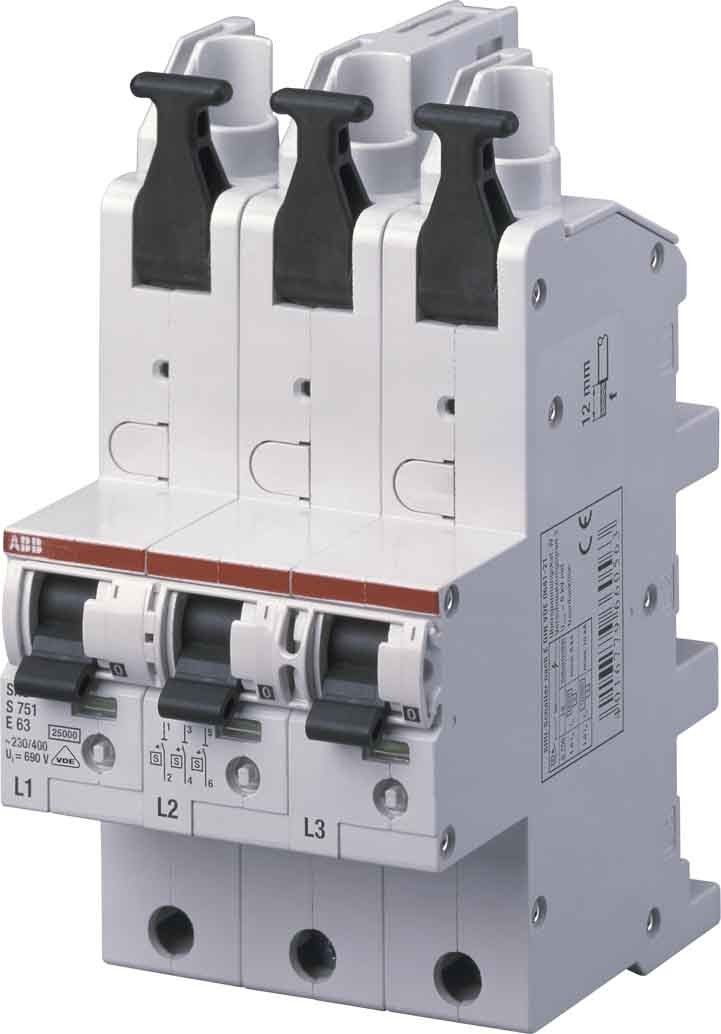 Hauptsicherungsautomat S751/3-E63 3-pol 63A E SS