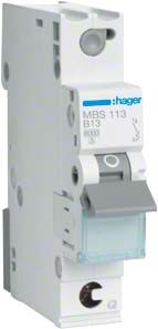 Leitungsschutzschalter MBS113 B-13A 1pol